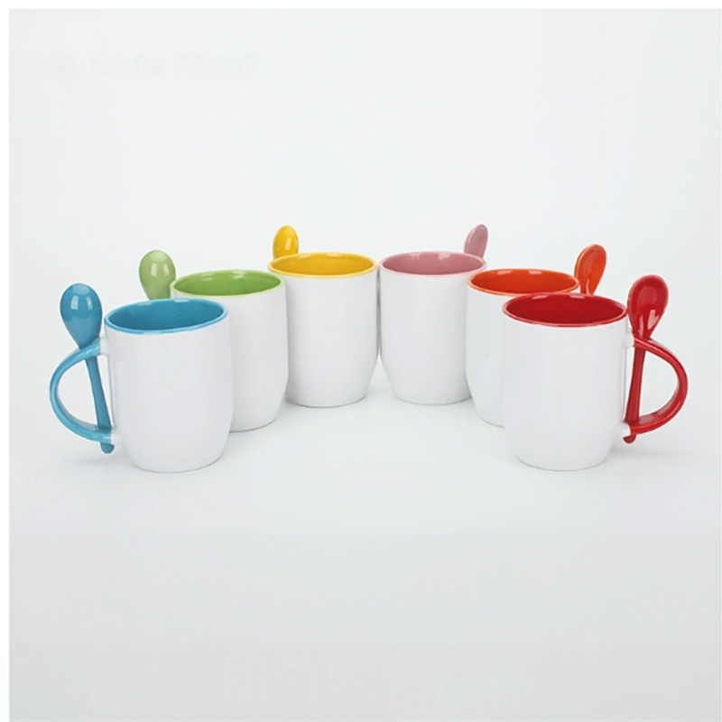 Sublimation Mug White - قطعتان من أكواب القهوة للطباعة بالتسامي،