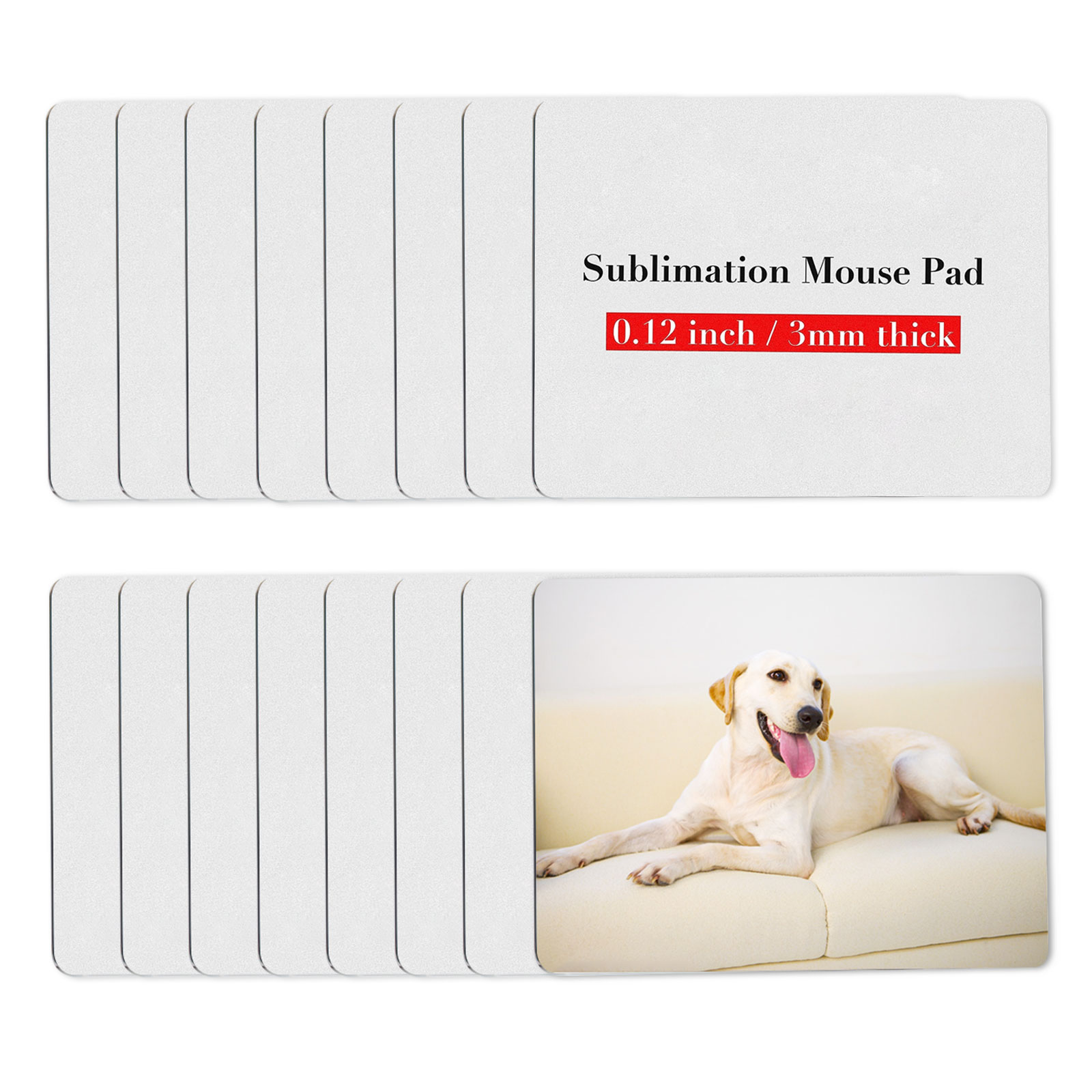 Mouse Pad Blank Sublimation - 8 قطعة لوحة ماوس التسامي لوحة