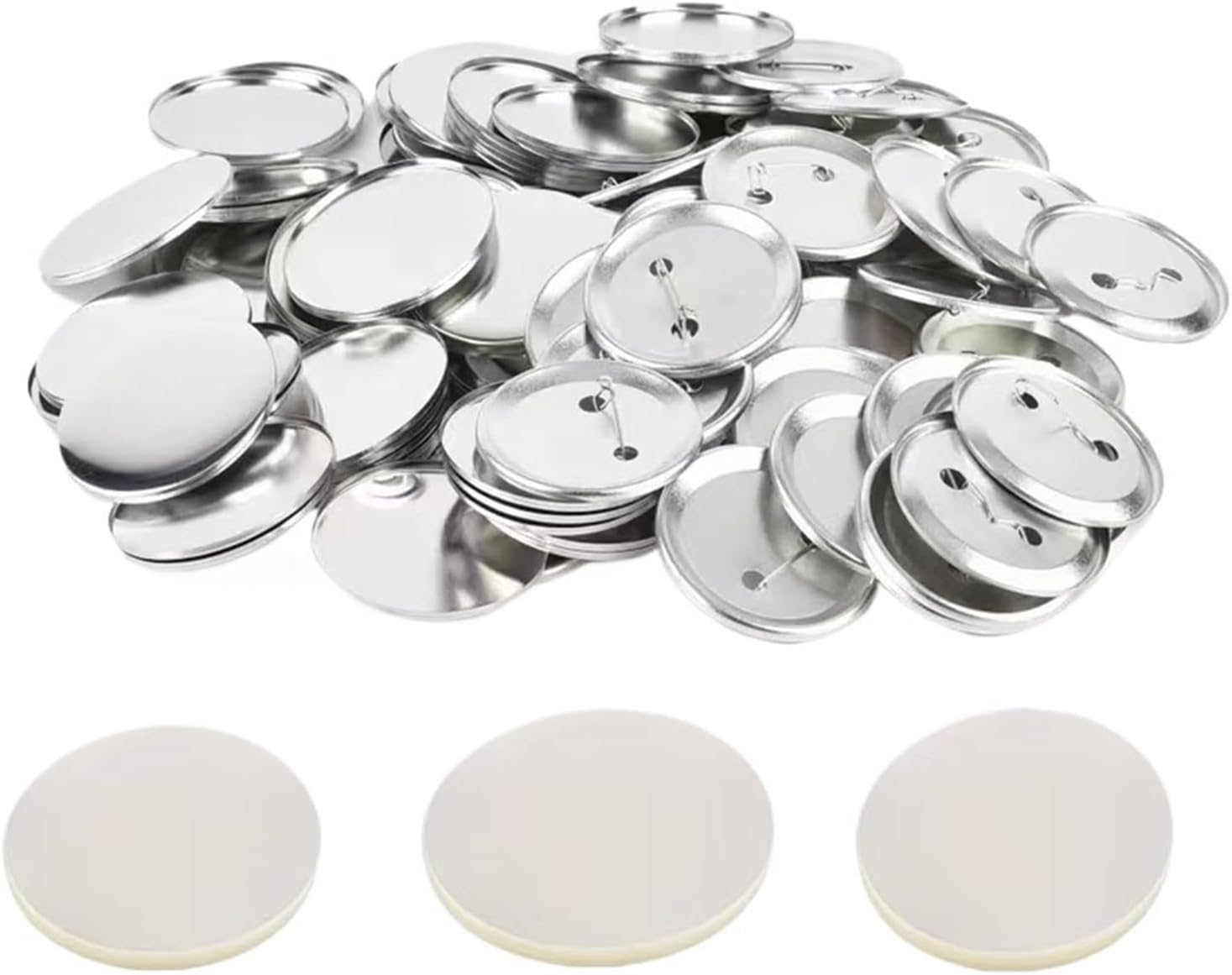 Button Badge Blank - آلة صنع الأزرار، 500 قطعة من