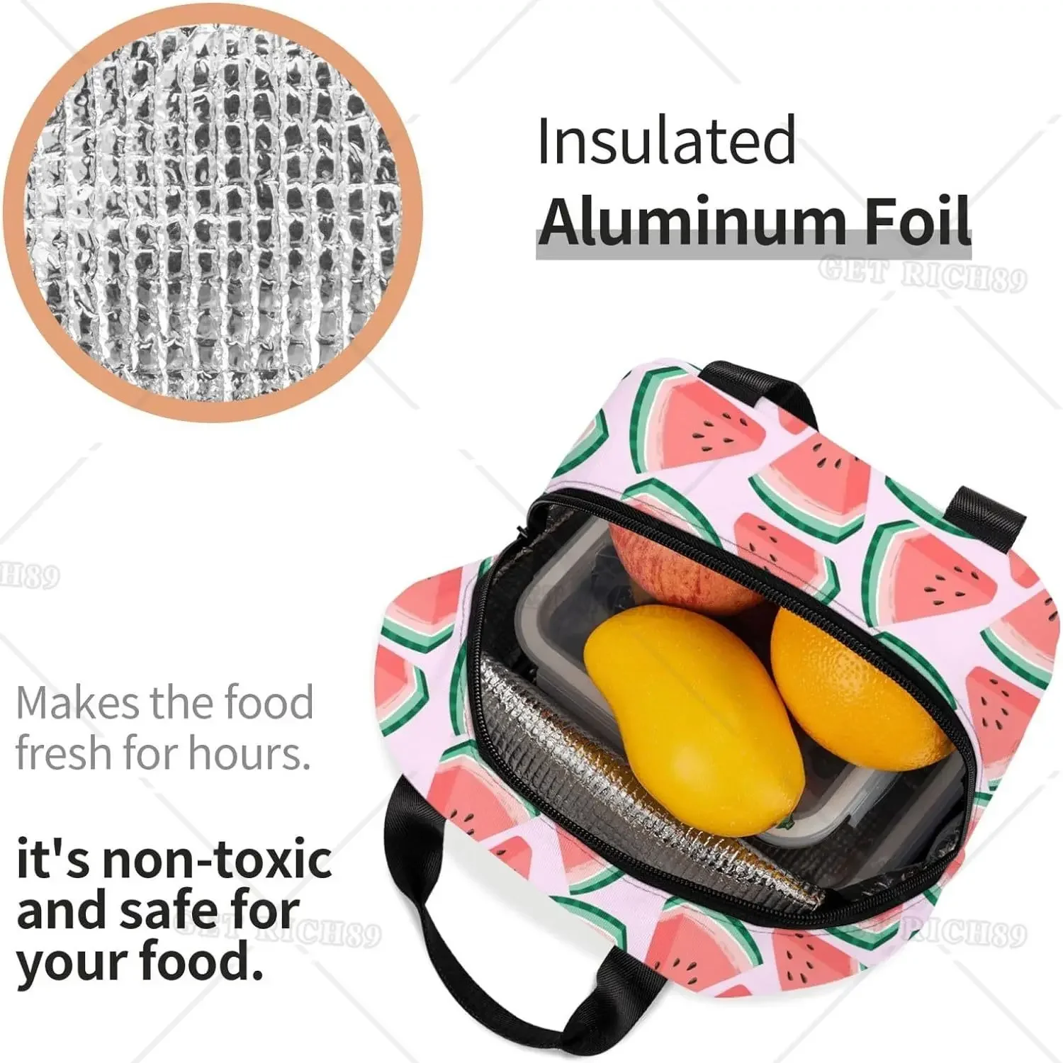 الكرتون البطيخ الكرز والأناناس - مراجعة Tote Bag Sublimation وسعره