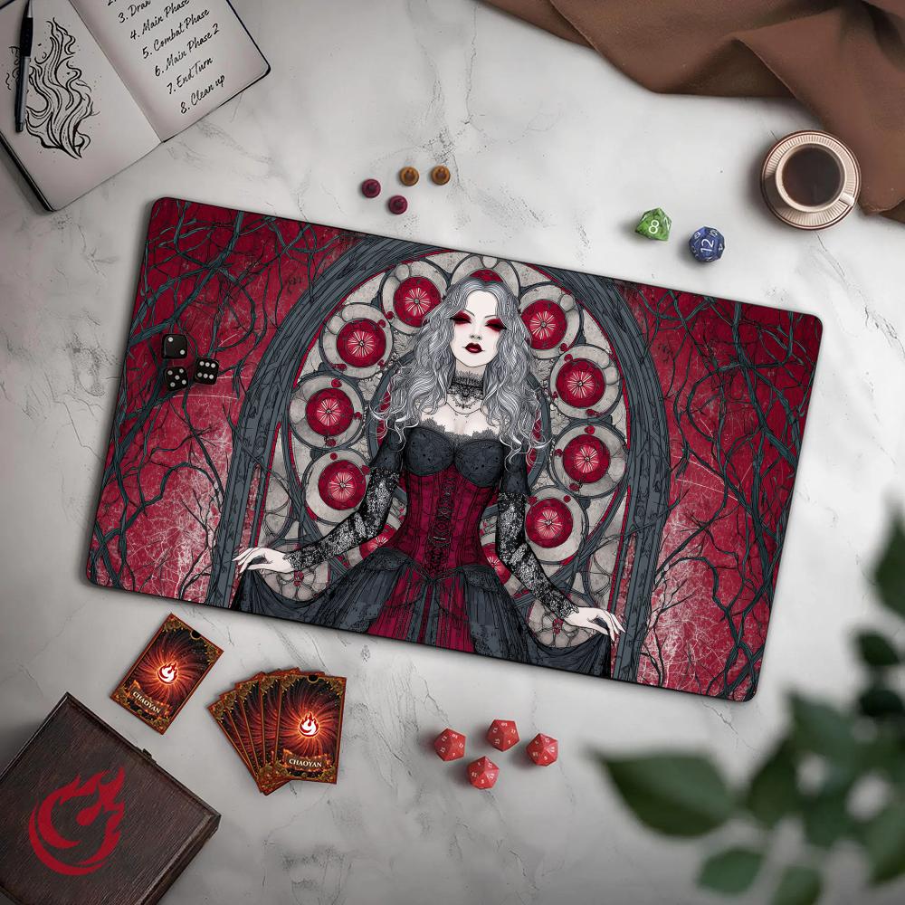 بساط لعب TCG بتصميم مصاص دماء  - مراجعة Door Mat Blank وسعره