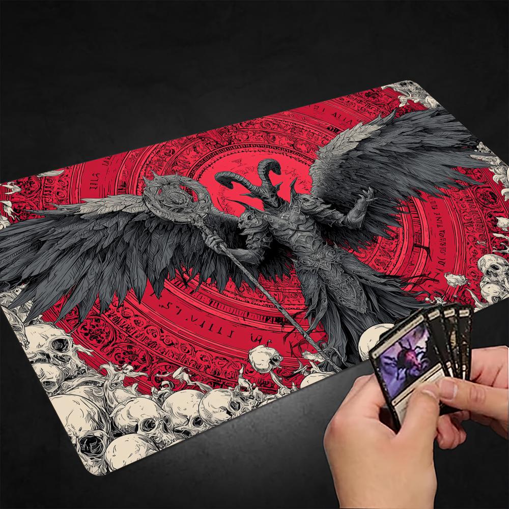 بساط لعب TCG بتصميم شيطان برأس - مراجعة Door Mat Blank وسعره
