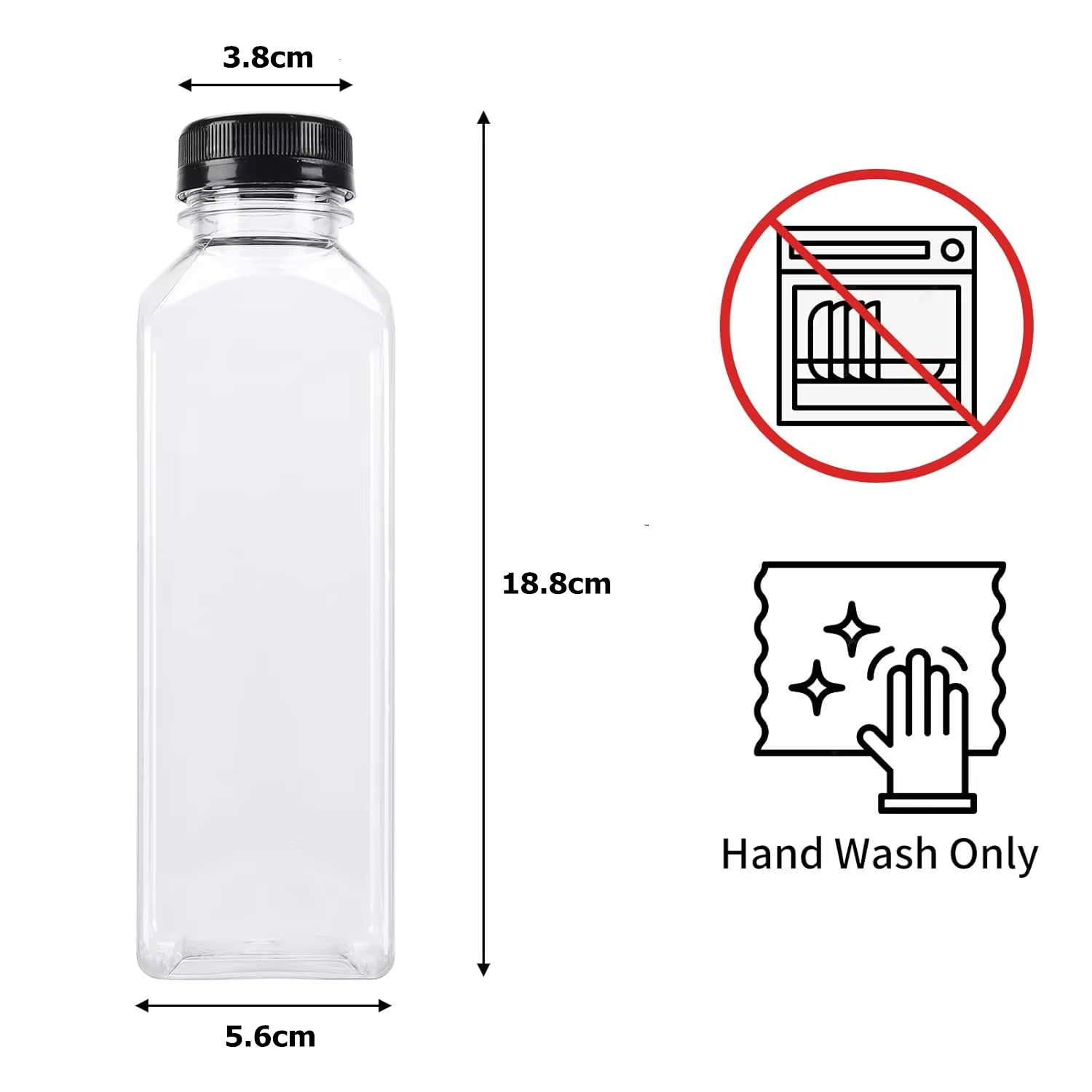 زجاجات عصير سعة 500 مل مع أغطي - مراجعة Water Bottle Blank وسعره