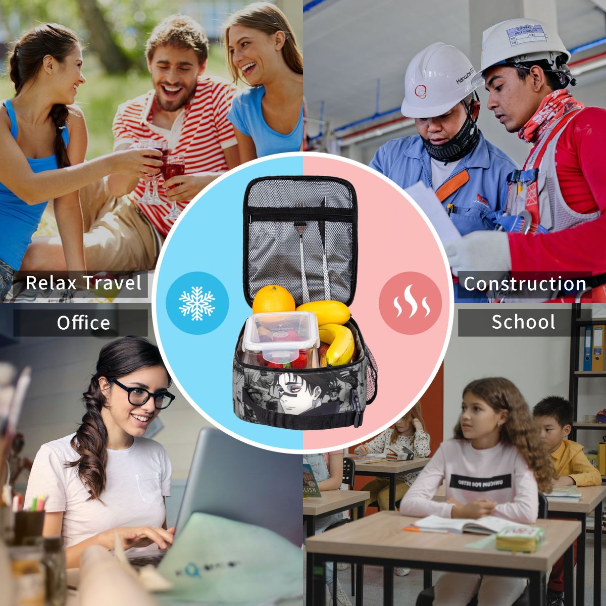 حقيبة غداء معزولة كبيرة من تشو - مراجعة Tote Bag Sublimation وسعره